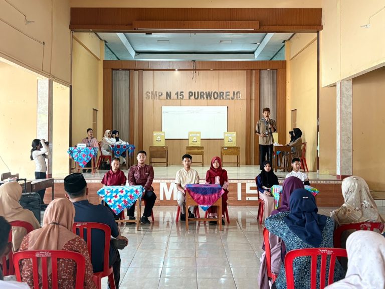 Belajar Demokrasi Sejak Dini, SMP Negeri 15 Purworejo Gelar Pemilihan Ketua OSIS Tahun 2026/2027